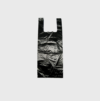 Grocery Plastic Bag 6"X4" - Black